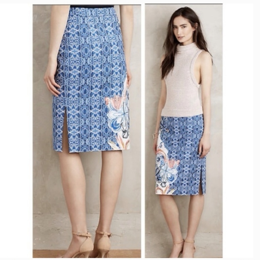 Anthropoligie Moulinette Soeurs Becancour Skirt Sz 2